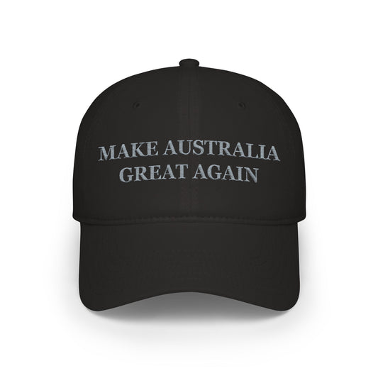 Make Australia Great Again Embroidered Hat Black