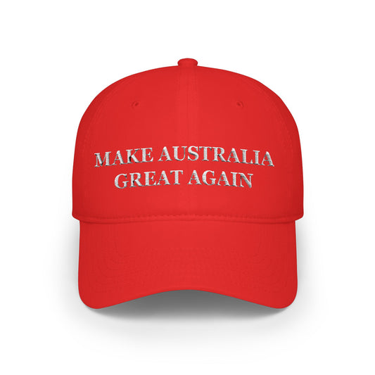Make Australia Great Again Embroidered Hat Red