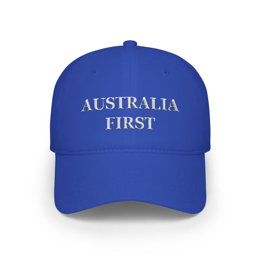Australia First Embroidered Hat Blue