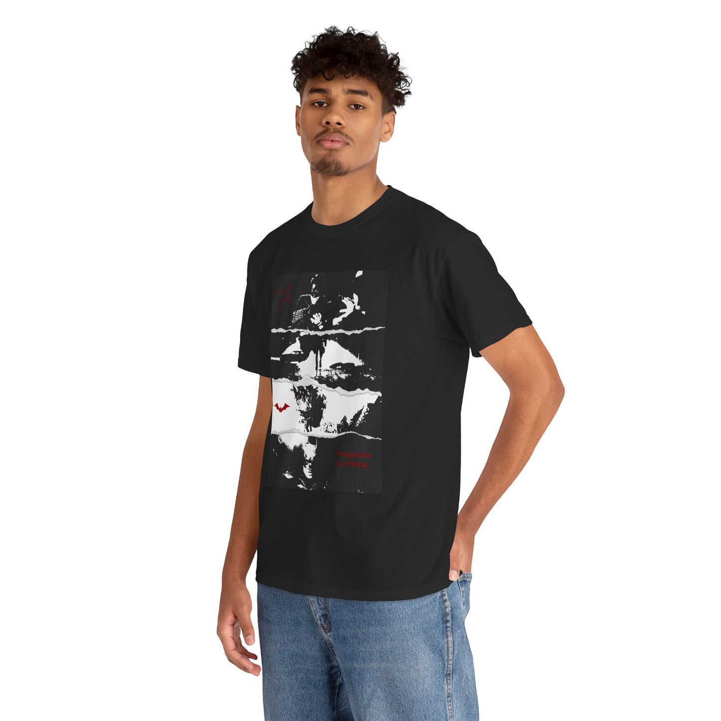 THE BATMAN 2022 RIPPED COMIC ART GRAPHIC T-SHIRT PHOTO 1