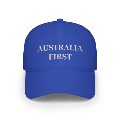AUSTRALIA FIRST EMBROIDERED HAT BLUE
