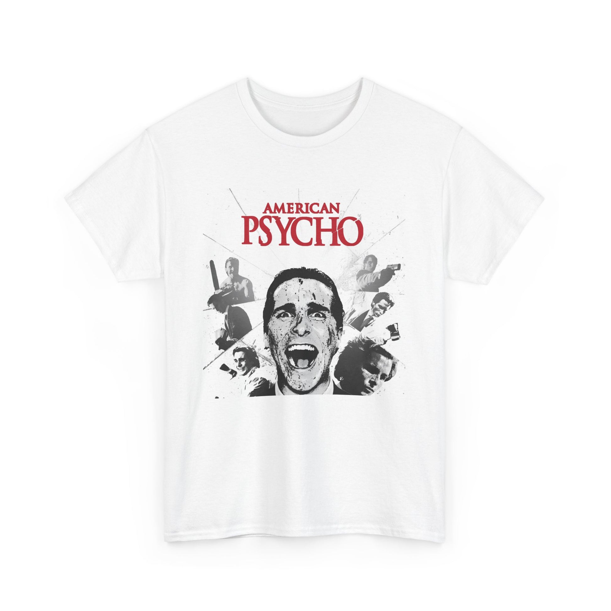 AMERICAN PSYCHO PATRIC BATEMAN T-SHIRT BLACK & WHITE