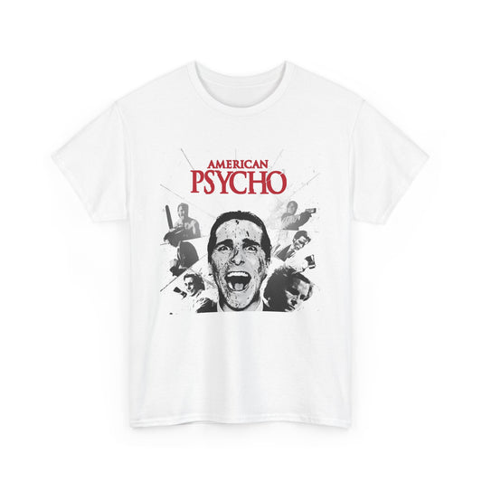 AMERICAN PSYCHO PATRIC BATEMAN T-SHIRT BLACK & WHITE