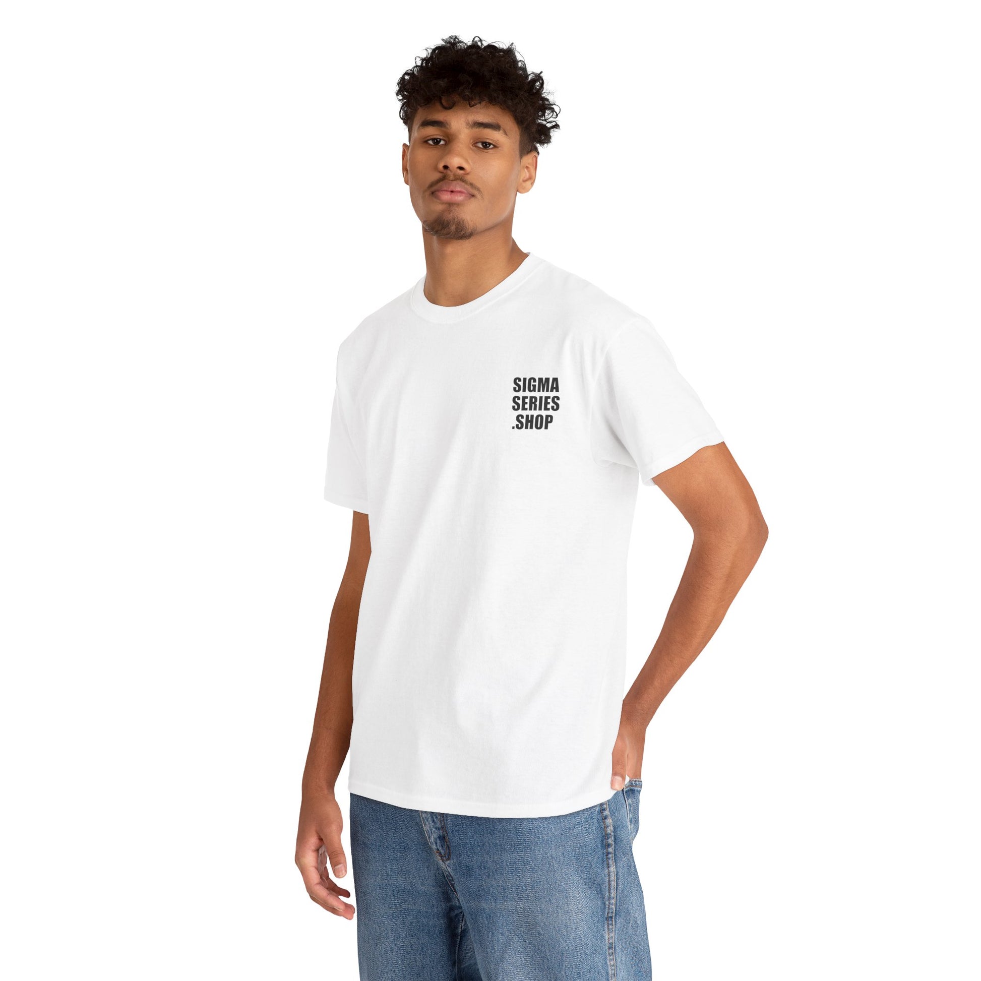 SIGMASERIES.SHOP LOGO T-SHIRT WHITE PHOTO 1